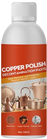 Effiziente Bronze Messing Kupfer-Politur für erneuerten Glanz,Messingputzmittel,Polierpaste für Vasen Skulpturen Kupfergeschirr Dekorationsartikel Musikinstrumente usw