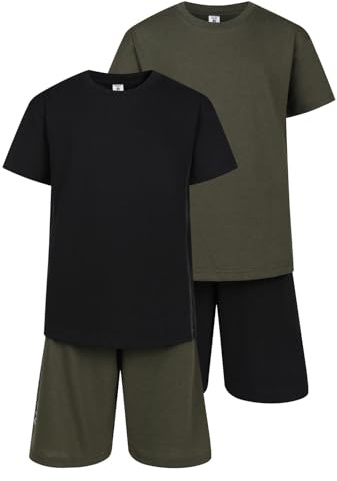 North East Boys 2 Pack Short Pyjamas Nightwear PJ Sets Twin Pack 11 12 13 14 15 16 17 18 Years