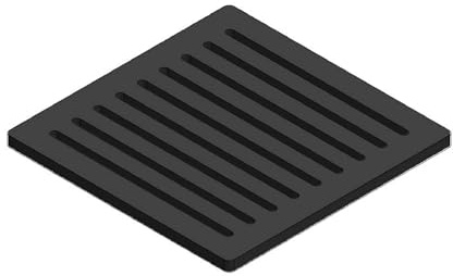 Kaminrost/Ascherost Eckig 220 x 220 x 10 mm passend für Rokossa ** Kaminöfen inkl. Modellübersicht - Ascherost Kamin aus massivem Stahl - Feuerrost feuerfest & hitzebeständig
