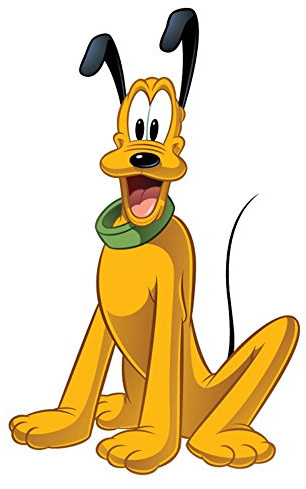 RoomMates Disney Pluto Riesen-Wandtattoo 64,75cm x 105,5cm - Vinyl, Wand, Cartoon, Pluto, Gelb, Rechteckig, Wandaufkleber