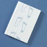 PT# -194 PT# # 194- Towel Podiatry 3 Ply Poly Footprint 18x13.5 White/Mauve 500/Ca by, Graham Medical