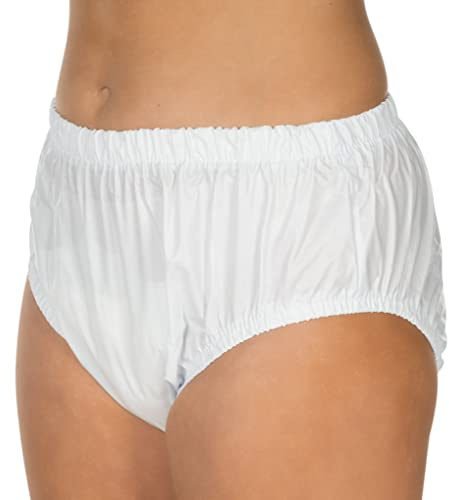SUPRIMA 1207 Inkontinenzhose für Herren in Schlupfform, PVC Slip für leichte bis mittlere Inkontinenz in Weiß, Gr. M