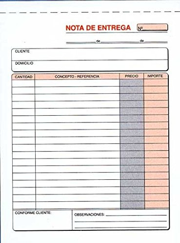 Talonario PRAXTON Notas De Entrega 4º Duplicado, Pack x10
