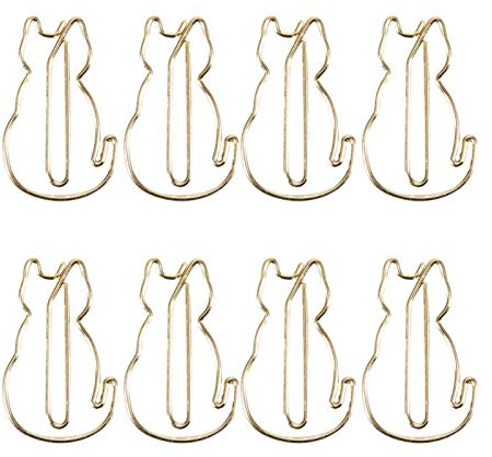 12 teilige Clip Katzen Büroklammer in Katzenform Speziell geformte Lesezeichen Clip Einzigartige , stilvolle , verdickte Multifunktions Büroklammer 3 x 2 cm