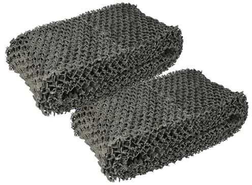 vhbw 2 x filter kompatibel med Philips HU4801, HU4801/01, HU4803, HU4803/01, HU4811, HU4811/10 luftfuktare – luftfilter, fiberfilter, grå