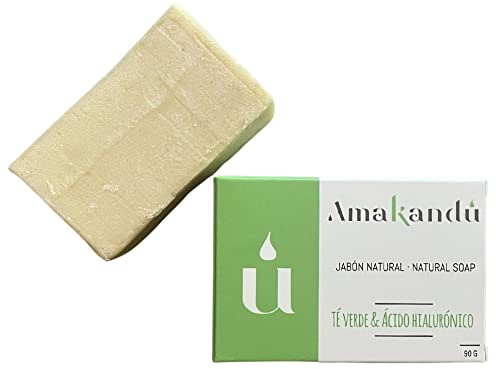 Jabón Bio_Natural_Vegano_Árbol de té_Ácido hialuronico_jabon antiacne_limpiador_combate la grasa, manchas y los granos_jabon para la cara y cuerpo – Amakandu