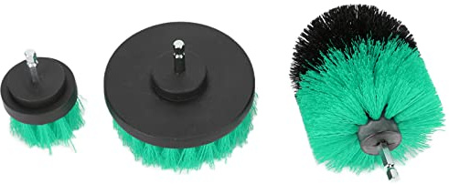 4 pcs Drill Brushes Attachment Set Electric Power Drill Cleaning Scrub Brushes with Extension Rod for Bathroom Surfaces, Grout, Floor, Tub, Shower(Green)
