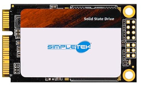 SIMPLETEK - SSD interno M.2 mSATA 52pin da 1 TB (1000GB) | 6 Gbps 3D NAND | Disco a Stato Solido ideale per Notebook PC Compatibile con Mac