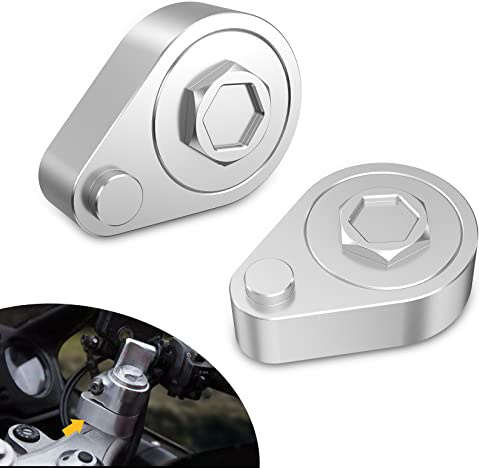 Alpha Rider Lenkererhöhungen für Honda VFR800 VTEC 2002, 2 Stück | CNC-Aluminium-Konstruktion, erhöht die Lenkerposition, verbessert den Fahrkomfort