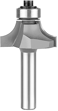 SpeTool Abrundfräser 8mm Schaft Radiusfräser Radius 8mm mit Kugellager Rundfräser CNC Fräskopf für Oberfräse Schaftfräser Randfräser für Kantenfräse Fräser für Oberfräse für Holzbearbeitung