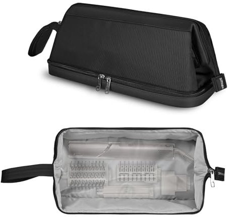 SITHON Reise Tasche für Dyson Airwrap Styler, Doppellagige Tragbare Tasche | für Airwrap Frisur-Werkzeug und Zubehör, Aufbewahrungstasche für Dyson Supersonic Haartrockner (nur Tasche)(Schwarz)