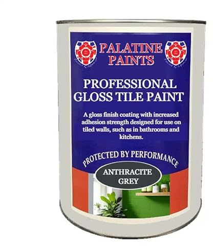 Palatine Professional Gloss Tile Paint (Light Grey, 1 Litre)