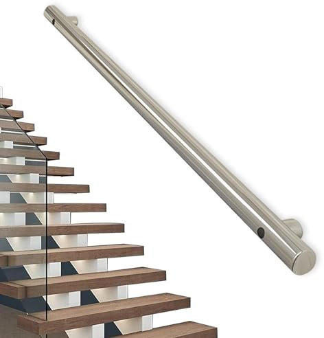 Handlauf für Treppengeländer – komplettes Set, Haltegriff aus Edelstahl 304, 1 m, 1,5 m, 1,8 m, 2 m, 2,5 m, 3 m | Treppengeländer für Innentreppen (Size : 250cm)