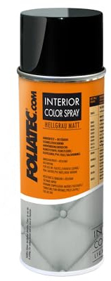 FOLIATEC Interior Color Spray Farbspray für Kunststoffe, Kunstleder und Leder, hellgrau matt, 400 ml