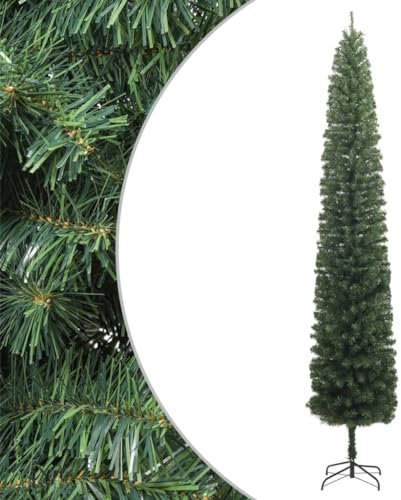 Home Outdoor OthersSchmaler Weihnachtsbaum mit Ständer 270 cm PVC