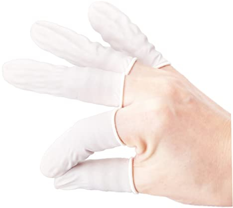 BCOATH Einweg Fingerschutz Latex Fingerspitzenhülle Mittelgroß Flexibel 830 Stück Antistatisch Für Nagelkunst Selbstgemacht Maniküre Fingerschutz Für Elektronikreparatur Handwerker Und Lehrer