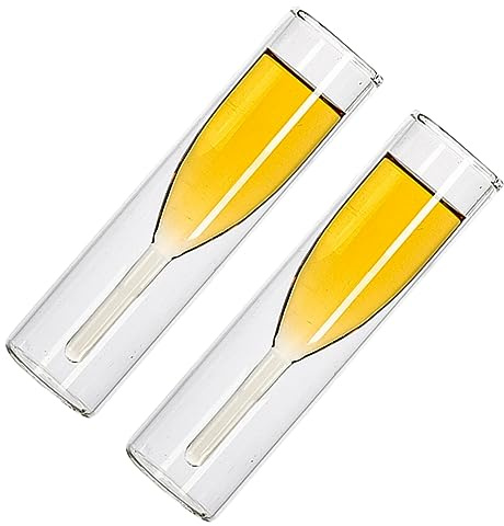 COLLBATH 2 Champagnerflöten aus Borosilikatglas 100ml Doppelwand 2 Stück für Party und Riegel Elegant und Langlebig