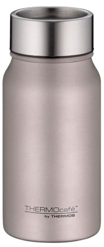 THERMOcafé by THERMOS TC DRINKING MUG Gobelet isotherme, en acier inoxydable, rose mat, 0,35 l, anti-fuite, 8 heures pour le chaud pendant 16 heures et le froid, passe au lave-vaisselle, sans BPA