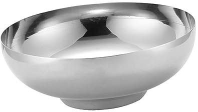 MAGICLULU 1 Pc ciotola di noodle bibimbap zuppa e piatto da sandwich stoviglie ciotola adatta al forno spaghettiera coppa pasta per pasta zuppiera ciotola in acciaio inossidabile Silver