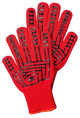 MEATER Gants de barbecue résistants à la chaleur – Gants de barbecue de qualité supérieure pour fumoir, four, cuisine et pâtisserie – Antidérapants, protection contre les hautes températures, poignets