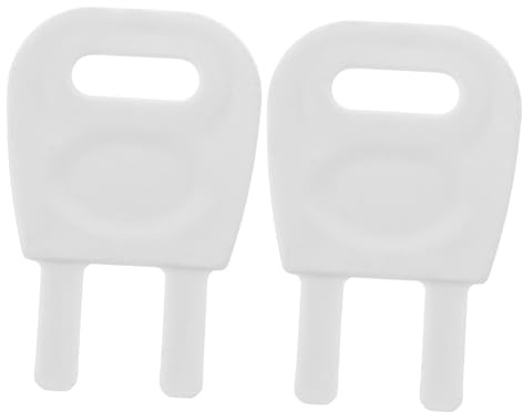 Zerodeko 2pcs Commercial Roll Toilet Paper Dispenser Key Plastic Replacement for Paper Towel Dispenser Locks Maintenance Tool for Bathroom and Office