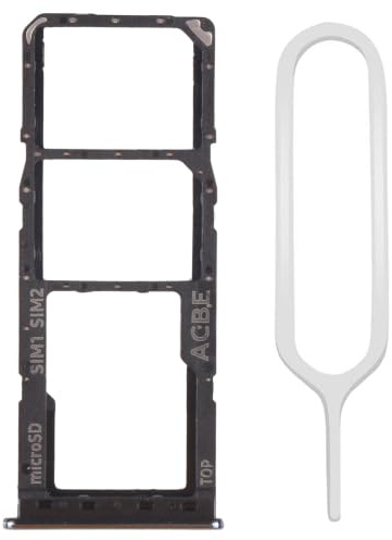 pour Samsung Galaxy A32 4G (SM-A325F) tiroir Double Carte SIM microSD Support Plateau Porte - Noir