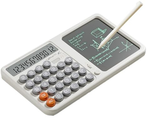 Calcolatrice grafica con tastierino di scrittura | Calcolatore di ingegneria del peso con tavoletta di scrittura e penna Incluso | Grande Display Clculator per studenti commerciali e uso ufficio