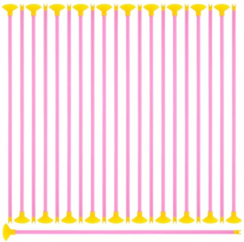 Ktxaby 20 stycken ersättningsspapp pilar leksaker för barn, reservpilar för barn, bågskytte, säkra träningspilar för skytteövningar, PVC-plastpilar för sugkoppar (rosa)