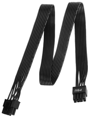 TNSLAND PCIe-kabel, 8-stifts GPU-kabel, PSU till PCI-E 6+2-stifts kontakt, GPU-strömkabel för modulär strömförsörjning, 60 cm grafikkortsströmförsörjning för PC Gaming