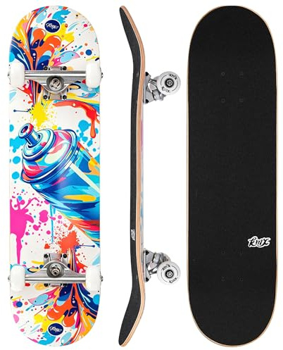 KMX Komplett Nybörjarskateboard (Cool Graffiti Blå)