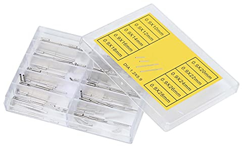 Dioche 19mm Pin T100Pcs Alloy Watch Tube Bar Set - Multiple Sizes – Rust-Proof & Easy to Replace Connecting Shafts for Watchbands – Storage Box Included