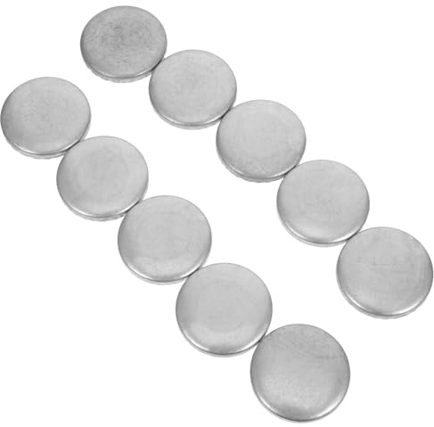 IWOWHERO Tapas de Postes Redondas de Metal 40 Mm, 10 Unidades, Cubierta Decorativa Resistente Intemperie para Extremos de Barandillas de Terraza y Vallas de Jardín