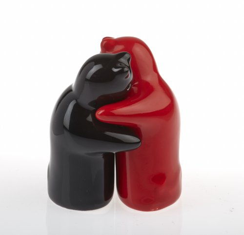 by de bers de sal y pimienta Teufel, la Wohl süßesten Salero del Mundo, rojo y negro