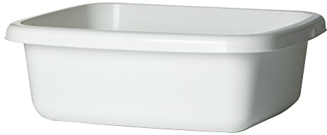 Plast Team 11530800 saladier carré Classique, env. 10 l (Blanc)