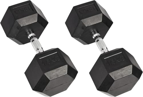 MaxStrength Hex gummi dubellådor – (15 kg)