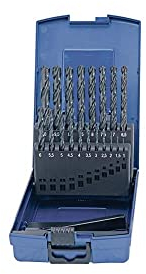 Unbekannt Spiralbohrer-Set HSS-G DIN 338 Typ N, Ø 6–10 x 0,1 mm, 41-teilig