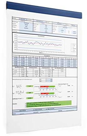 Durable Klemmleiste Durafix Rail 210 mm, selbstklebende Leiste zum magnetischen Einklemmen von Dokumenten A4 hoch / A5 quer, Beutel à 5 Stück, dunkelblau, 470607
