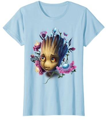 Marvel Guardians of the Galaxy Groot Blumen Grafik T-Shirt T-Shirt