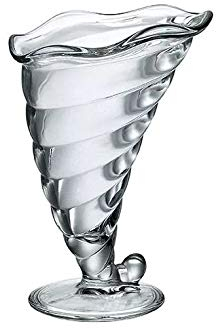 Bormioli Rocco ‘Fortuna’ Dessert Glasses (Set of 6) – Ice Cream Sundae/Knickerbocker Glory/Milkshake – Strong Tempered Glass: Dishwasher Safe – Premium Dessert Glassware