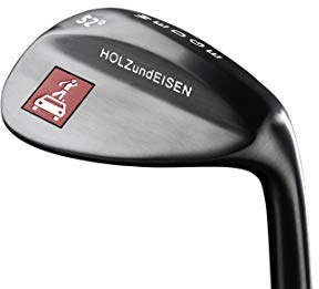 HOLZundEISEN unisex – vuxna OLZundEISEN golfklubba pitching kil (svart utgåva) (LH) – original crossgolf Equipment (NY), svart matt, 90,8