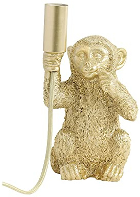 Light & Living Tischlampe Monkey - Gold - 13x12,5x23,5cm | Sonstiges - Modern - Kunststoff - Tischleuchte Wohnzimmer & Schlafzimmer - Tischlampen modern