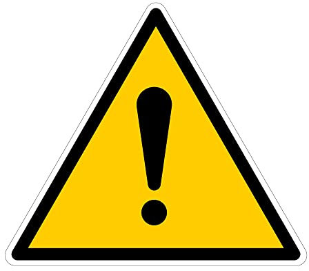 Signalétique.biz France - Panneau Signalisation Danger Autocollant Danger ou panneau PVC Pictogramme 125 x 125 mm