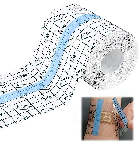 Pflaster Wasserfest, 15cm x 10m Duschpflaster Wasserfest, Wasserfeste Pflaster, Duschpflaster Pflaster Rolle, Tattoo Folie Transparent, Tattoo Aftercare Wasserdichte Klebebandage zum Sport, Duschen