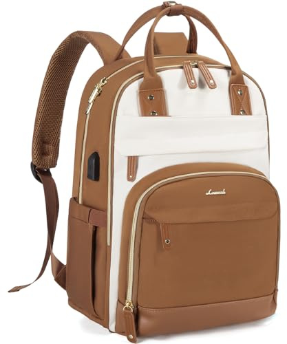LOVEVOOK Laptop Backpack for Women Waterproof 15.6 inch Work Bag Womens | Rucksack with Anti-theft Zipper & USB Port, Fashion Ladies Backpacks Back Pack Womans for Travel School College Business
