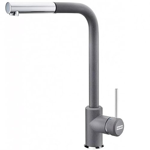 FRANKE 115.0668.381, Rubinetto per lavello da cucina Sirius L Side pull-out, Cromo/grigio pietra