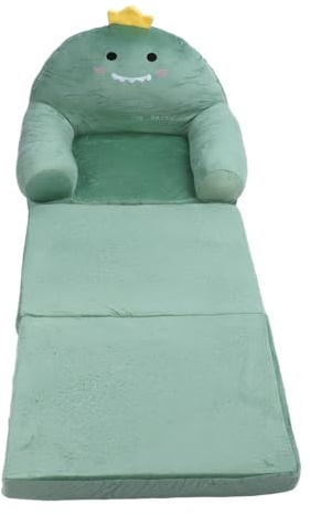 Otufan Canapé-lit Pliable pour Enfants, Doux et Confortable, pour Tout-Petits, Dinosaure (3 Niveaux)