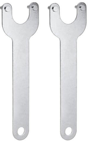 sourcing map 2pcs Rotary Tool Wrench 30mm Center 2mm Thickness Metal Lock Nut Replacement Wrenches Spanner