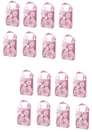 FRCOLOR 24stücke Shower Papier-tüten Mit Candy Bags Für Taufen Geburtstagsfeiern Und Anlässe Rosa Geschenktüten Für Mädchen Und Feiern
