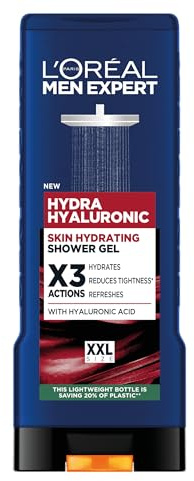 L'Oréal Paris Hydra, Hydra, Gel doccia da uomo, 400 ml