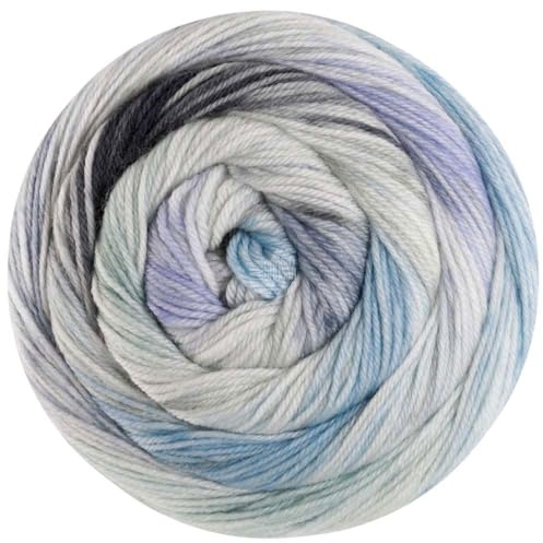 LANA GROSSA Meilenweit 100 Dusk | Sockenklassiker, bedruckt und waschmaschinenfest | Handstrickgarn aus 80% Schurwolle (Merino) & 20% Polyamid | 100g Wolle zum Stricken & Häkeln | 400m Garn FB6205